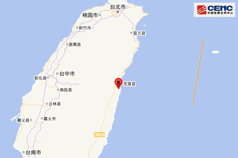 臺(tái)灣花蓮縣海域發(fā)生7.3級(jí)地震，建筑出現(xiàn)傾斜